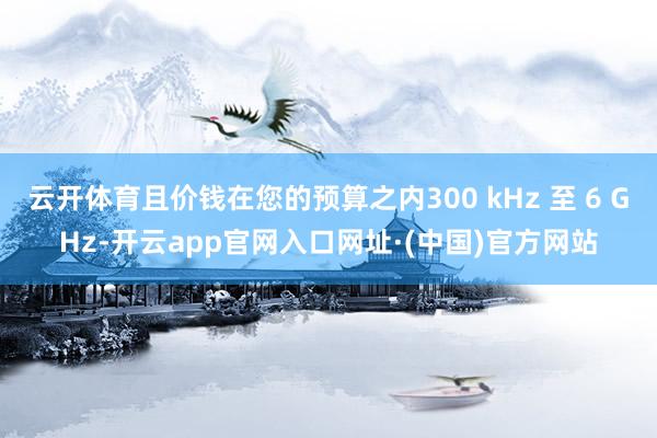 云开体育且价钱在您的预算之内300 kHz 至 6 GHz-开云app官网入口网址·(中国)官方网站